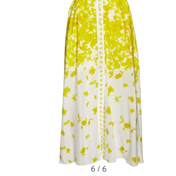 Yellow White Folk Boho Floral Long Maxi Dress - Picture 2 of 8
